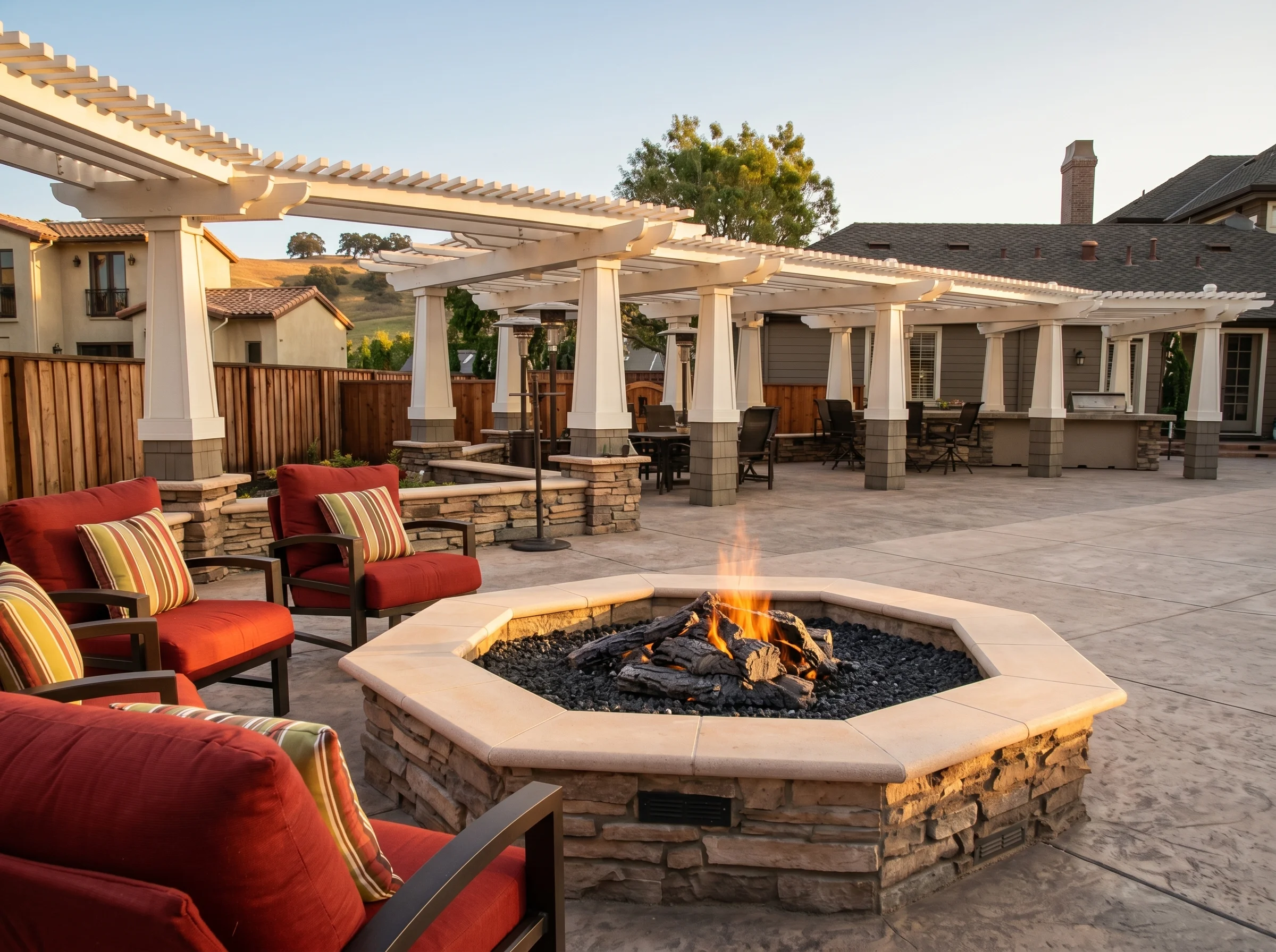 Custom Fire Pit & Lounge